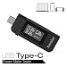 Kavalan USB Type-C Power Meter Monitor, OLED Multimeter Charging Tester for V & A & Watts, Bi-Direction Indicator with Display Flip Button for New MacBook Pro, MacBook, iMac Pro, iMac, Dell XPS