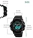 Digital Watch Sports Electronic Waterproof LED Military Black Teenager Boy's Wristwatch