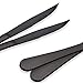 Berglander Black Titanium Plating Stainless Steel Steak Knives Heavy-Duty Stainless Steel Steak Knife Set of 6 for Chefs Commercial Kitchen Great For BBQ Weddings Dinners Parties All Homes & Kitchens