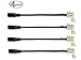 SoundOriginal 8mm (SMD3528) Strip to DC LED Light Strip Connector - 3528 to Transformer DC Jack - Connector of Single Color LED Strip Light, Connector Strip to Power Adaptor (4pack)