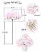 LUSHIDI 10PCS Silk Hydrangea Heads with Stems Artificial Flowers for Wedding Party Home Decor (Pink 2#)