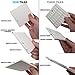 Ceramic Tiles for Crafts Coasters Kit - 12 White Tiles, Cork Backing Pads, 16 Reusable Stencils, Acrylic Paint, Pallet, Brushes - Coaster Pouring Bundle