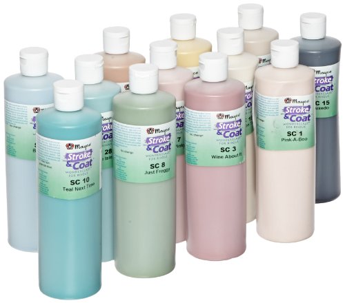 Mayco Stroke & Coat Wonderglaze Glaze Set B, Assorted Colors, Set of 12 Pints