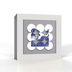 Canvas Wall Art Plate and Abstract Pictures Home Wall Decorations for Bedroom Living Room Paintings Canvas Prints Framed - 12x12 inches