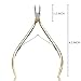 Cuticle Nippers Cutter Trimmer Clipper​ Professional Stainless Steel with Double Springs 1/2 Jaw Dead Skin Remover Manicure Nail Art Tool