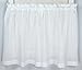 Bay Breeze Semi Sheer Stripe Tier Curtain (White, 72
