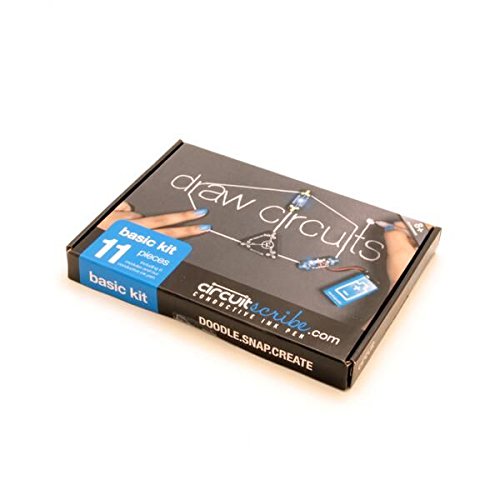 Circuit Scribe Basic Kit - Includes Conductive Silver Ink Pen, and Everything You Need to Learn, Explore, and Create Your Own Circuits and Switches!