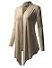 ALL FOR YOU Women's Soft Drape Cardigan Long Sleeve Stone XXX-Large