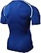 Tesla TM-R13-BLSZ_Large Men's Short Sleeve T-Shirt Cool Dry Compression Baselayer R13