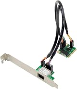 Louttary 2.5Gbps Gigabit Ethernet Network Card 1 Port RJ45 Mini PCIe Adapter PC view 2
