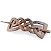 Evolatree Natural Hair Barrettes for Women and Men - Handmade Wood Barrette Hair Pin - Unique Wooden Hair Styling Accessories - 4