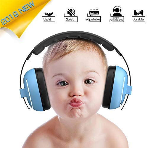 Baby Headphones Baby Ear Protection - Noise Cancelling Headphones for Babies, Toddlers and Infants (Blue)