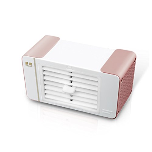 XDKTS Mini Portable Air Conditioner Fan,Single-Cold Evaporative Coolers with dehumidifier and Fan Add Water Air Cooler Small Desktop Fan-B