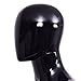 Giantex Male Mannequin Egghead Plastic Full Body Dress Form Display High Gloss Black