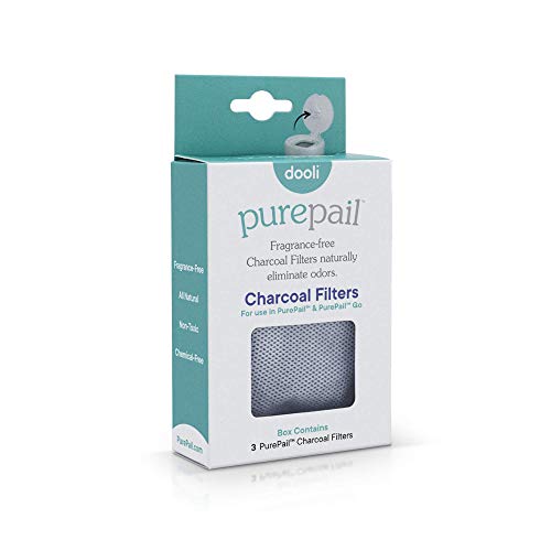 PurePail Charcoal Filters — 3 Count — Absorb and Naturally Eliminate