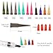 LotFancy 10 Pack Syringe Luer Lock with 14ga 18ga 20ga Blunt Tip Needle and Caps, 1ml 3ml 5ml 10ml 20ml Glue Applicator Syringe for Refilling & Measuring, Oil, E Juice, E Liquid, E Cig, Wood Glue