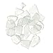 Darice Sea Glass inch Mesh Bag Frosted White 1 lb (3-Pack) 1140-61