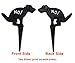No Dog Pooping Solid Cast Iron Yard Sign Large 9.5