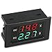 DROK 0.39 Inch Current Voltage Tester, DC 4.5-100V Digital Multimeter, 0-50A Volt amperage Meter, Red Green Dual LED Display, Volt Amp Meter Gauge Panel for Car Automotive