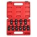 Sunex 3657, 3/8 Inch Drive Universal Impact Socket Set, 10-Piece, Metric, 10mm - 19mm, Cr-Mo Alloy Steel, Radius Corner Design, Dual Size Markings, Heavy Duty Storage Case, Meets ANSI Standards primary