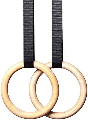 Gymnastics Rings – Must Have Exercise Equipment For Home Gyms To Build Body Strength And Get The Most Out Of Crossfit Training - Powerful Alternative To Dip Stands and Many Other Fitness Accessories