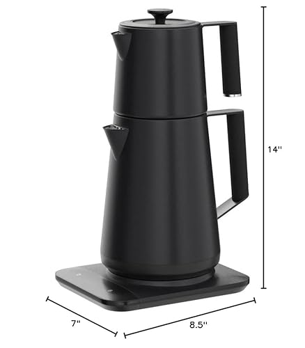 SAKI Turkish Tea Maker Machine Pro, Electric Double-Pot Teapot