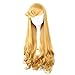 Wraith of East Princess Aurora Wig Adult Women Sleeping Beauty Cosplay Wigs Yellow