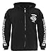 Harley-Davidson Men's Lightning Crest Full-Zippered Hooded Sweatshirt, Black