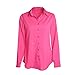 SUNNOW Women Fasional Slim Shirt V Neck Long Sleeve Button-down Blouse
