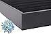 Wudygirl 7 Slots Velvet Ring Earrings Tray Storage Jewelry Showcase Display Stackable Rings Organizer Holder for Drawers, Black (Ring Tray)