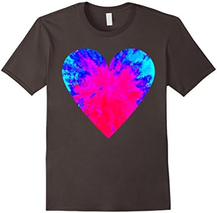Mens EDM Electronic Dance Neon Techno Heart PLUR Rave T-Shirt Medium Asphalt