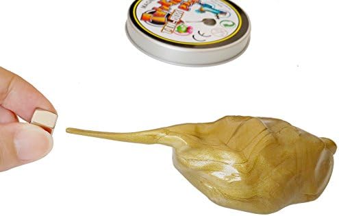 TinBox Magnetic Jumping Crazy Thinking Putty World Super Scarap Putty Clay Golden 3.19oz Pack of 1