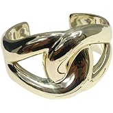 Yocoyee Chunky Gold Cuff Bangle Bracelets For Women Trendy Irregula Open Bangle Bracelets Gold Statement Minimalist Jewelry for Women