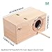 YJJKJ Wood Parakeet Nest Box Pet Bird House Parrot Breeding Mating Box Bird Cage Box for Lovebirds Cockatiel Parrotlets Budgerigar Parakeet (M)