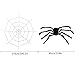 CDWERD Halloween 8.8ft Spider Web + 35.4 Inch Big Spider Best Halloween Decorations Props