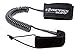 10' Coiled SUP Leash - Padded Ankle Strap with Key Holder and Stainless Steel Swivels to Prevent Tangles - Guaranteed for Life