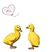 Brave Tour Resin Crafts Realistic Mini Yellow Duck Chicken Figure, Landscape Animal Ornaments, Garden & Yard Decoration, Outdoor Statue (Yellow Duck)