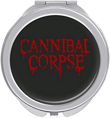 Cannibal Corpse 化粧鏡 携帯鏡 手鏡 ミラー 携帯式 ミニ 小さい 化粧直し おすすめ 化粧道具 持ち運び易い メイク 両面鏡 折畳み式 角度調整可能 化粧ミラー