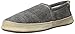 ACORN Men's Summerweight Moc Slipper, Stone Wash/Black Canvas, Large/10.5-11.5 M US