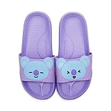 BT21 Official Merchandise by Line Friends - KOYA Character PVC Indoor House Slippers, Size 8