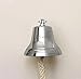 IOTC Nautical Ship Bell U.S. Navy Engraved Aluminum Silver - Home Decor and Kitchen Bell
