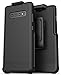 Belt Case for Galaxy S10 Plus, Ultra Slim Protective Hard Cover with Holster Clip for Samsung (Slimshield Series) Smooth Black (S10+)