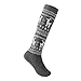 KALAKIDS Kids Ski Socks Kids Wool Socks 1/2/3/4 Pairs Thermal Warm Ski Socks Kids, For Boys Girls Toddler Winter Socks (Pink + Black + Green + Grey) S