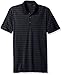 Perry Ellis Men's Standard Heathered Stripe Jersey Polo Shirt, Dark Sapphire, Extra Large
