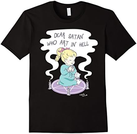 "Dear Satan Who Art in Hell" Funny Pastel Goth Occult Tee