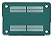 MOSISO Compatible with MacBook Pro 13 inch Case 2015 2014 2013 end 2012 Older Version (Models: A1502 & A1425) with Retina Display, Protective Plastic Hard Shell Case Cover, Peacock Green