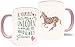 Be Yourself Unless You Can Be A Unicorn - 11oz Grade A Quality Ceramic Two Tone Pink / White Ceramic Mug / Cup - Perfect Funny / Inspirational Gift (Gift Box Included)