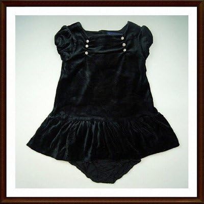 Amazon Co Jp ラルフローレン Ralph Lauren ベビー服 女の子 半袖ベロアワンピースドレスパンツ付き結婚式パーティー18m 85 黒 18m Thiscolor 服 ファッション小物