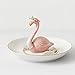 Netgo Adorable Ceramic Flamingos Jewelry Ring Holder Display Rack Rings Chain Bracelets Earrings Trays Dish ...