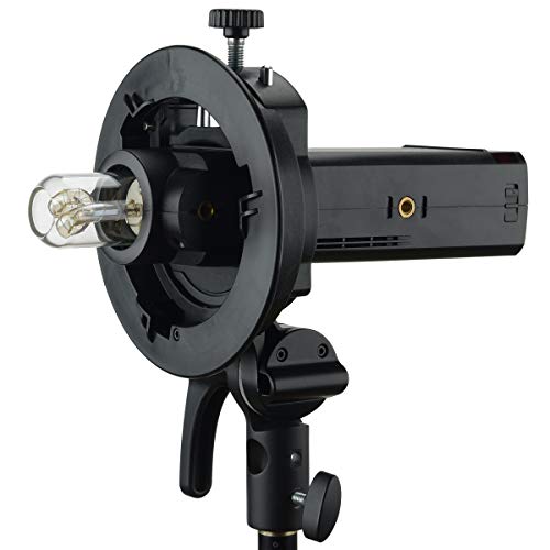 Godox S2 S-Type Bracket Bowens Mount Compatible with Godox V1 AD200Pro AD400Pro AD200 V860II TT685 TT600 TT350, Large Adjustment Handle, Integrated Umbrella Mount and More Compact - Thumbnail 4